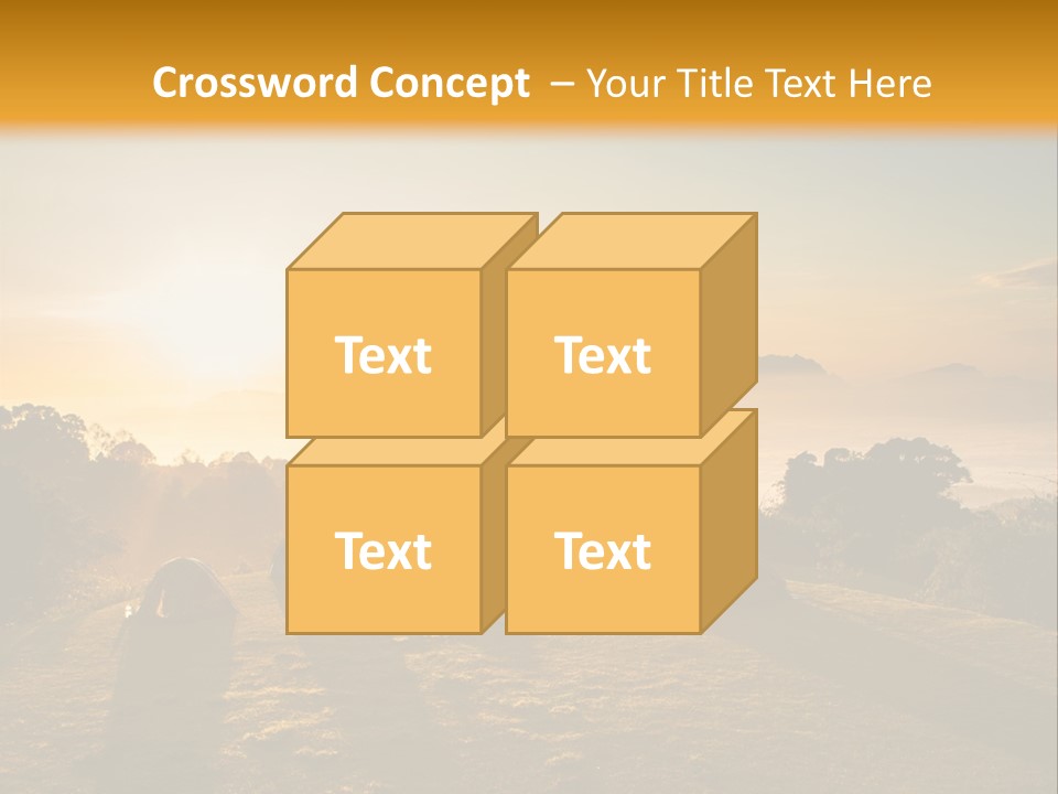 Sunshine Color Sunset PowerPoint Template