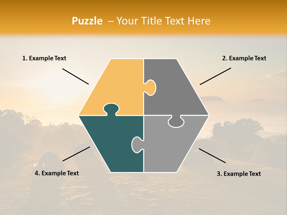 Sunshine Color Sunset PowerPoint Template