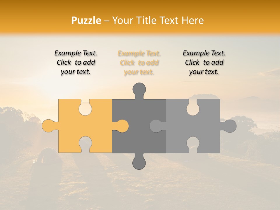 Sunshine Color Sunset PowerPoint Template