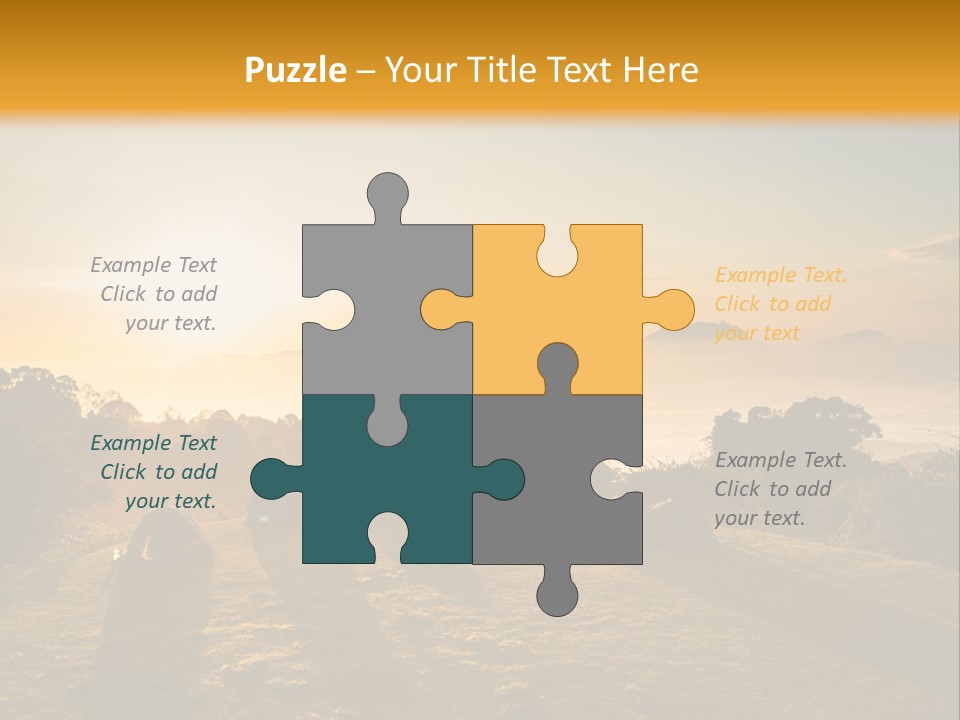 Sunshine Color Sunset PowerPoint Template