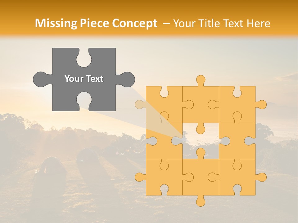 Sunshine Color Sunset PowerPoint Template