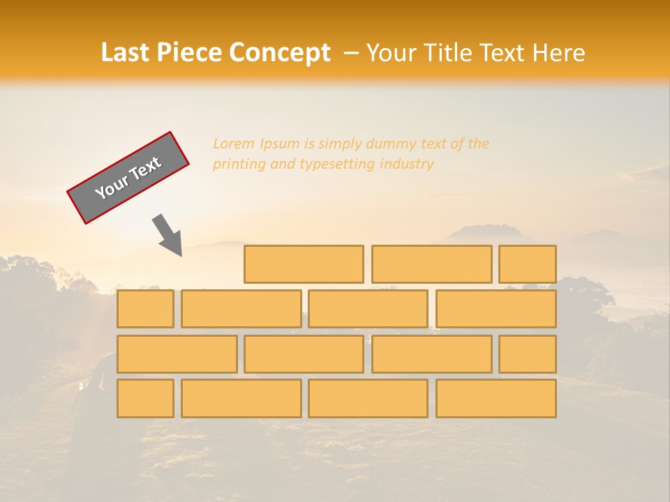 Sunshine Color Sunset PowerPoint Template