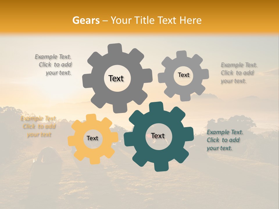 Sunshine Color Sunset PowerPoint Template