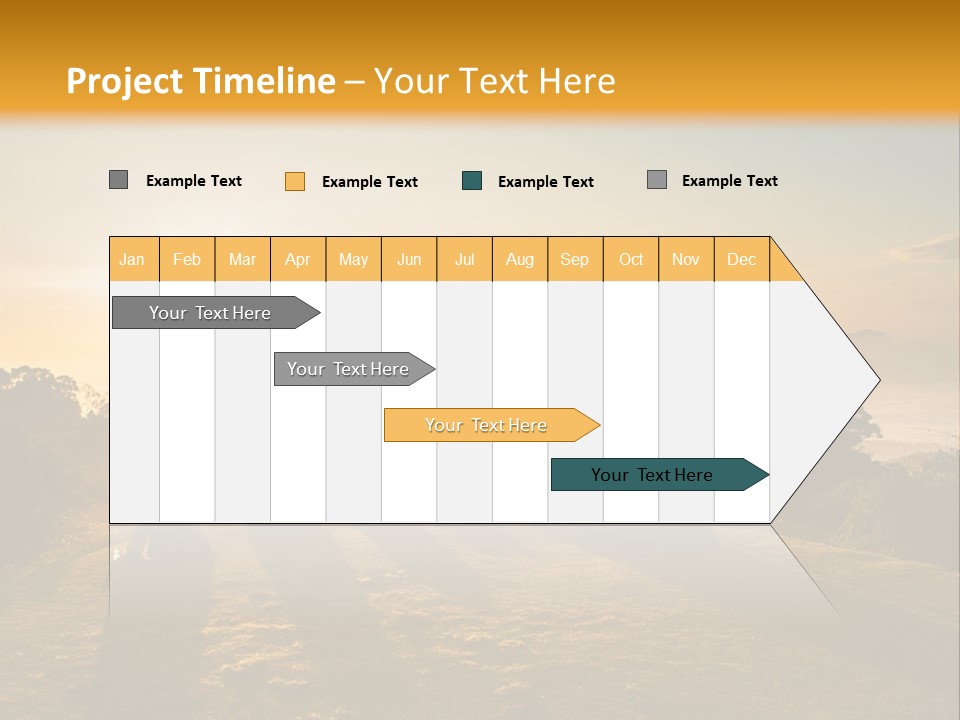 Sunshine Color Sunset PowerPoint Template