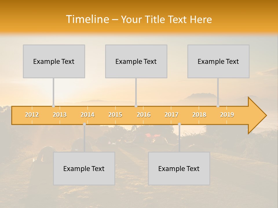 Sunshine Color Sunset PowerPoint Template