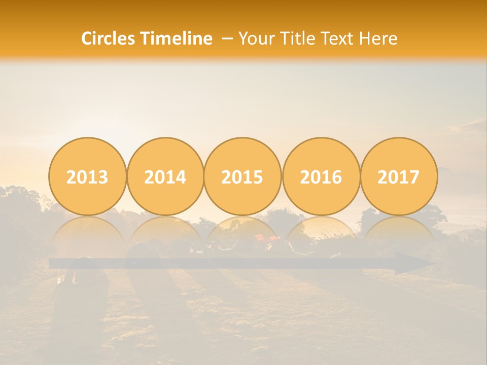 Sunshine Color Sunset PowerPoint Template