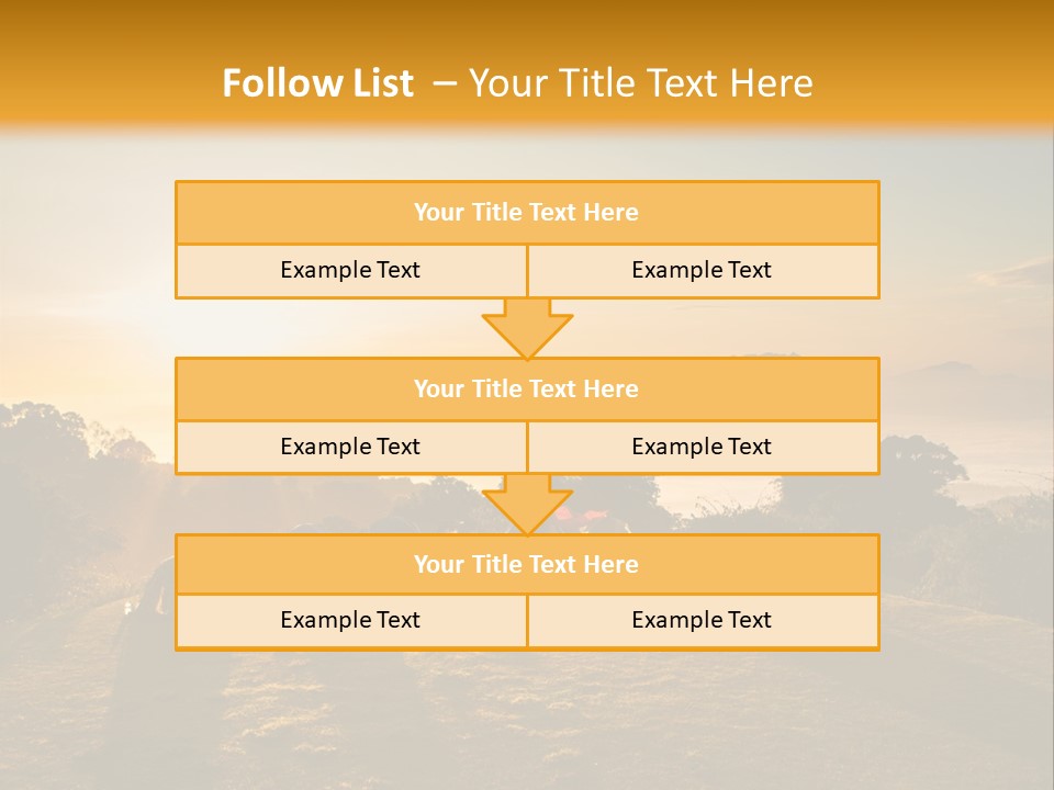 Sunshine Color Sunset PowerPoint Template