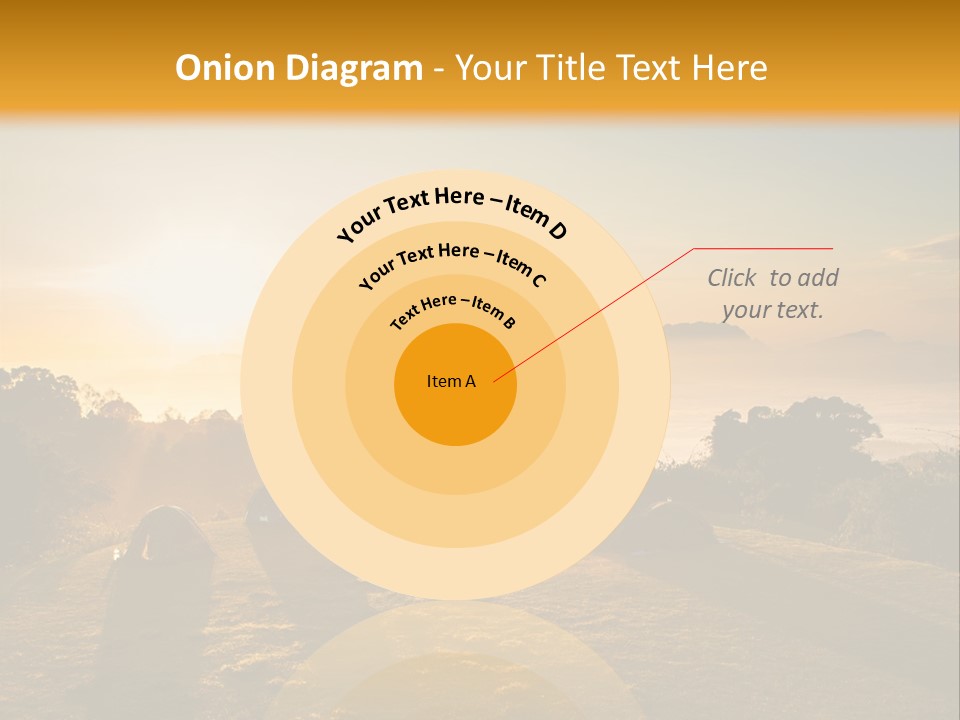 Sunshine Color Sunset PowerPoint Template