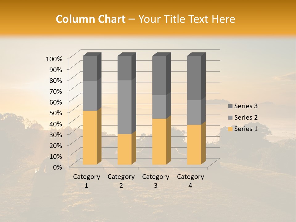 Sunshine Color Sunset PowerPoint Template