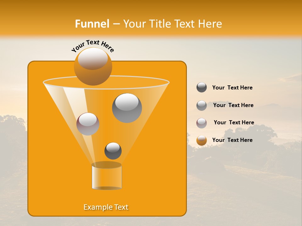 Sunshine Color Sunset PowerPoint Template