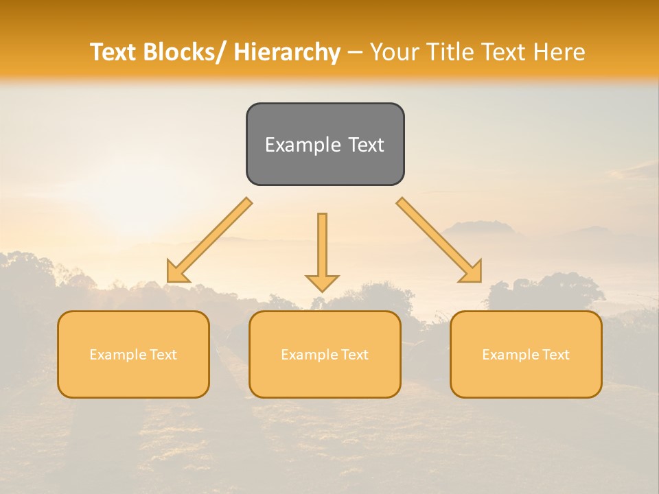 Sunshine Color Sunset PowerPoint Template