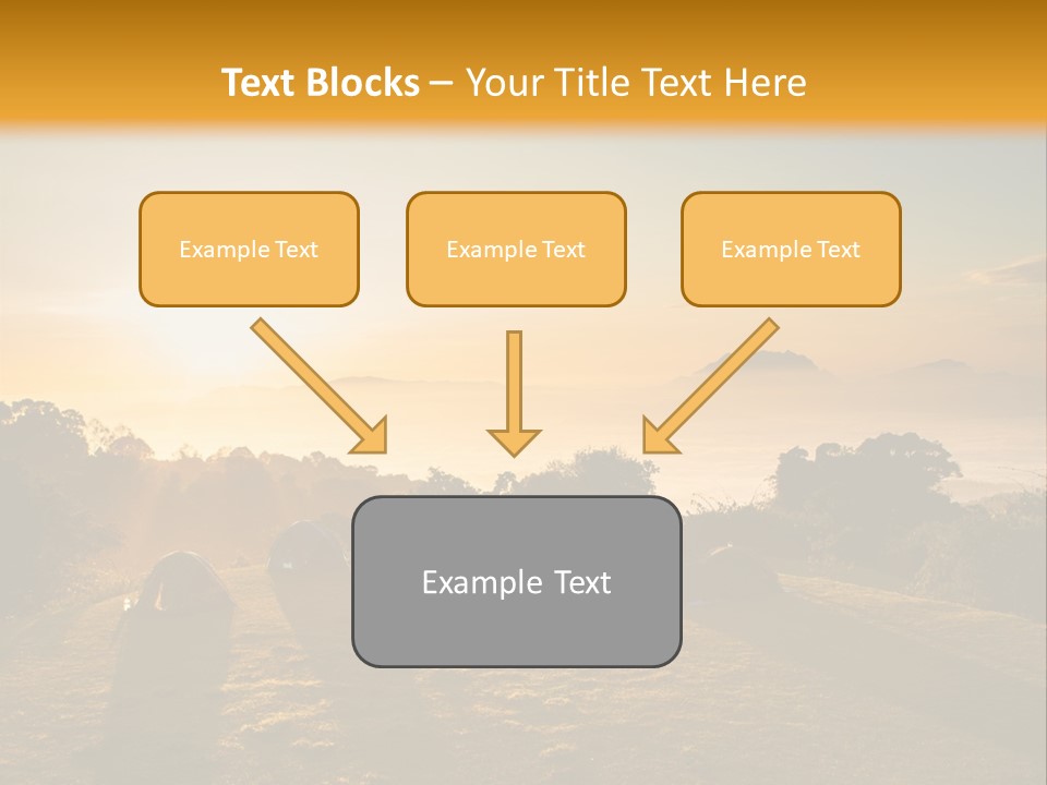 Sunshine Color Sunset PowerPoint Template