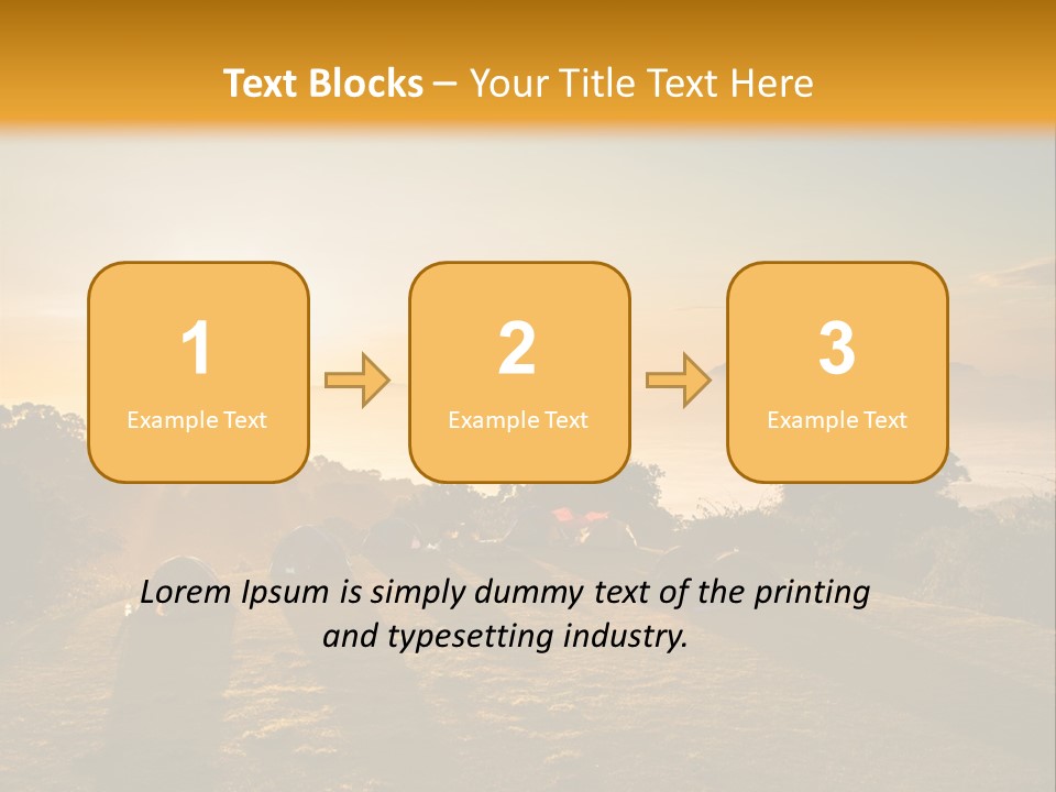 Sunshine Color Sunset PowerPoint Template