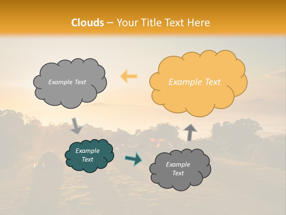 Sunshine Color Sunset PowerPoint Template