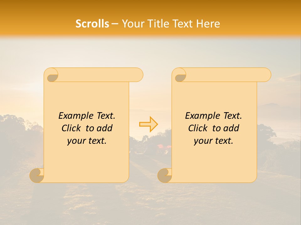 Sunshine Color Sunset PowerPoint Template