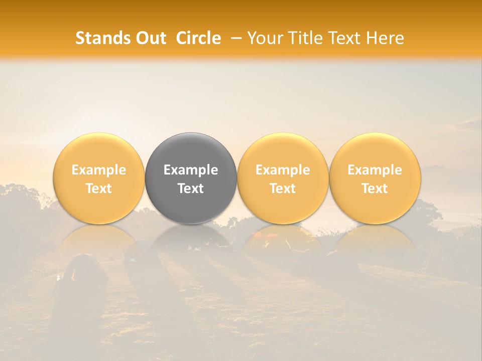 Sunshine Color Sunset PowerPoint Template