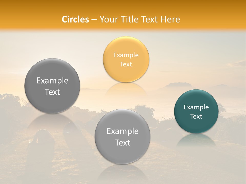 Sunshine Color Sunset PowerPoint Template