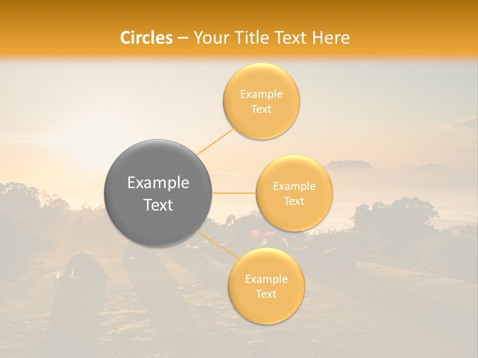 Sunshine Color Sunset PowerPoint Template