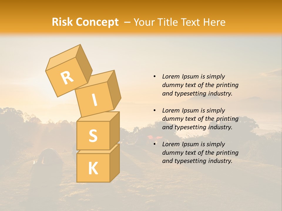 Sunshine Color Sunset PowerPoint Template