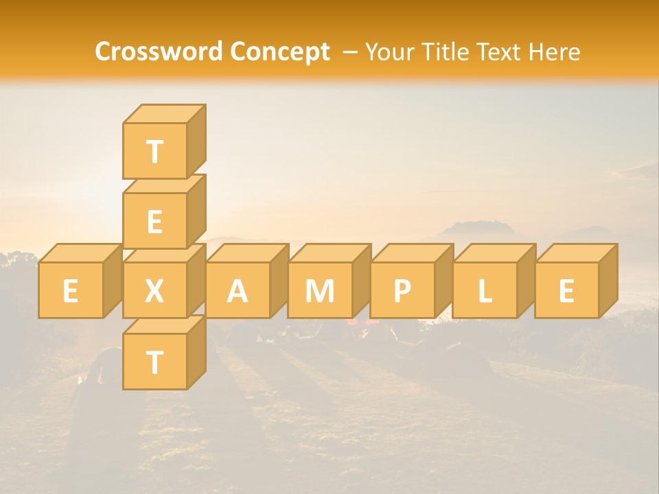 Sunshine Color Sunset PowerPoint Template