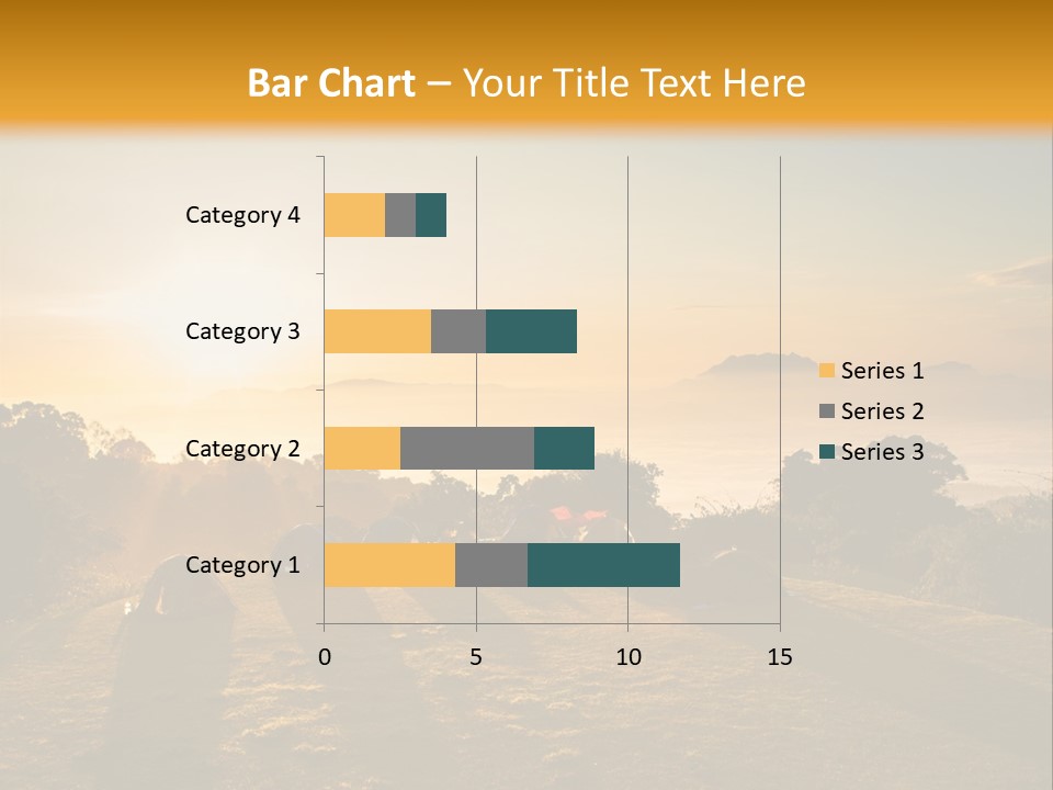 Sunshine Color Sunset PowerPoint Template