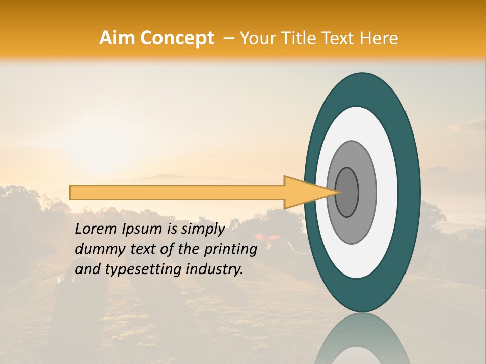 Sunshine Color Sunset PowerPoint Template
