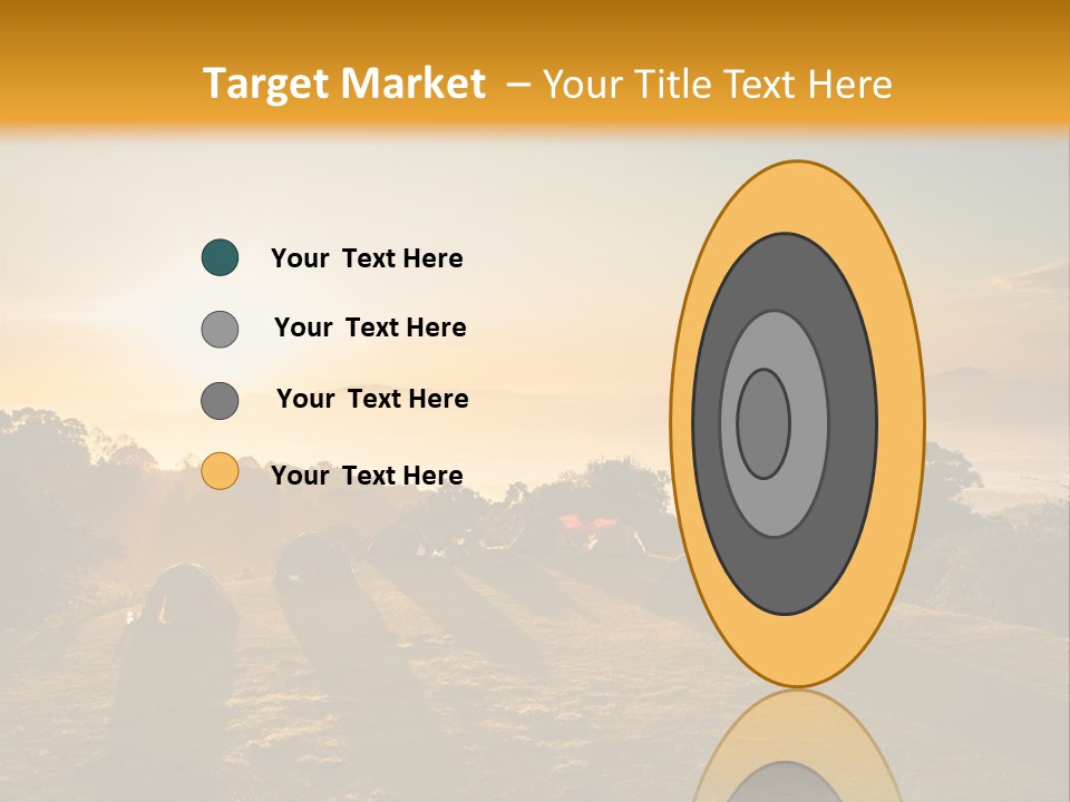 Sunshine Color Sunset PowerPoint Template