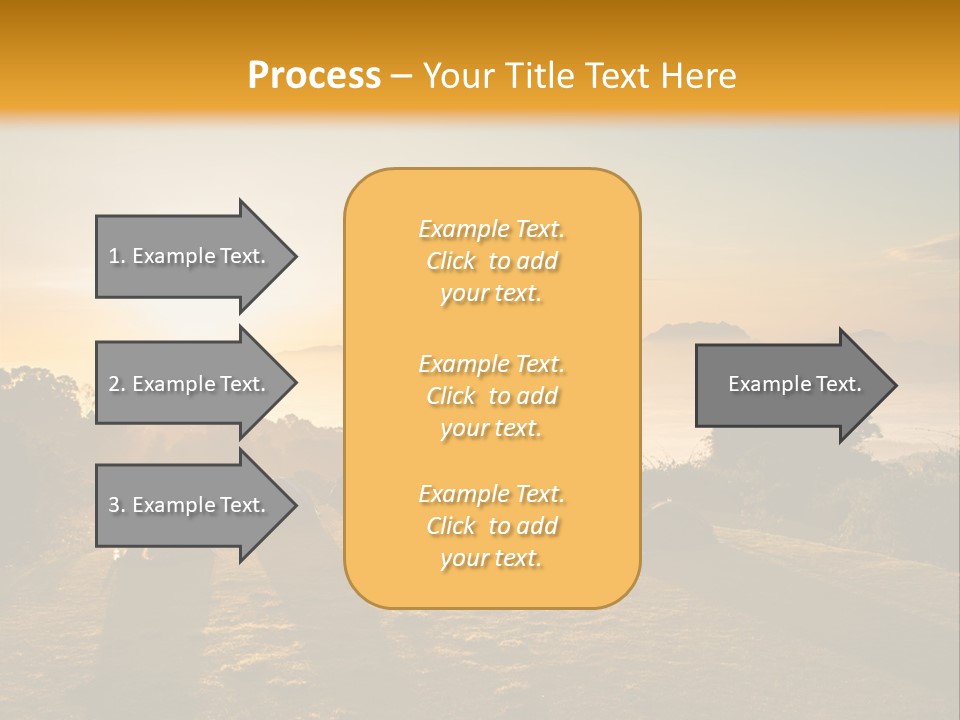 Sunshine Color Sunset PowerPoint Template