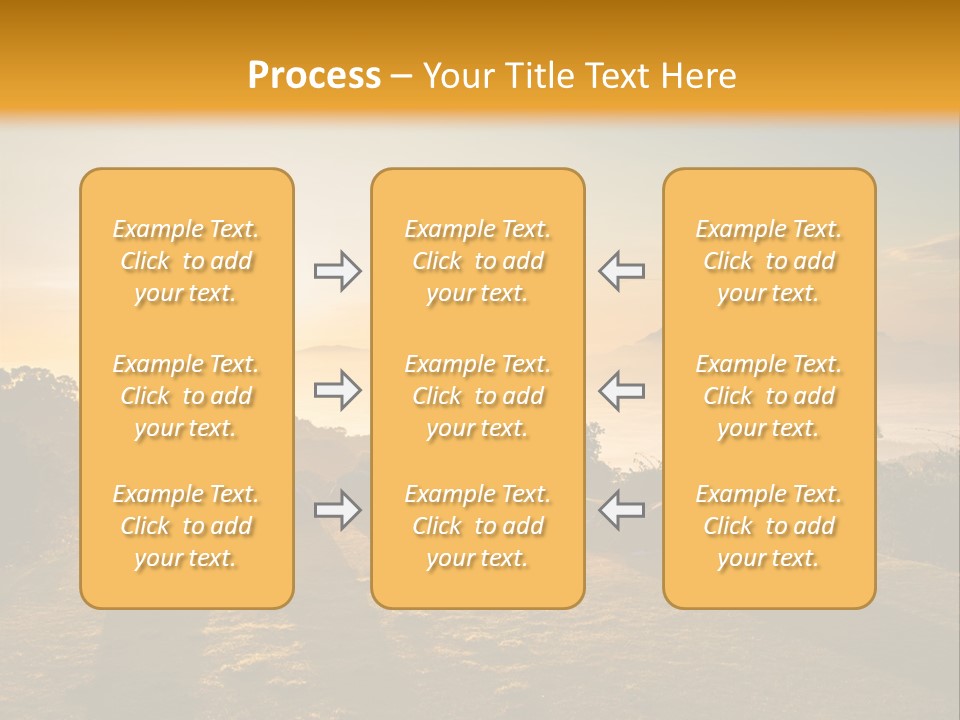 Sunshine Color Sunset PowerPoint Template