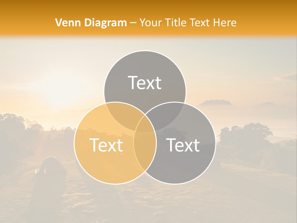 Sunshine Color Sunset PowerPoint Template