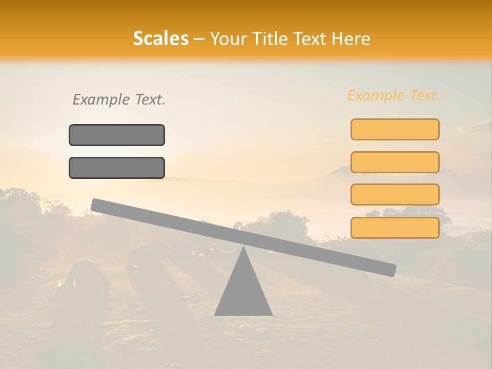 Sunshine Color Sunset PowerPoint Template