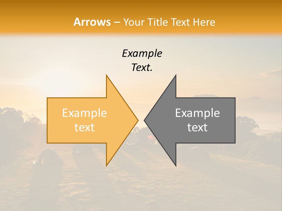 Sunshine Color Sunset PowerPoint Template