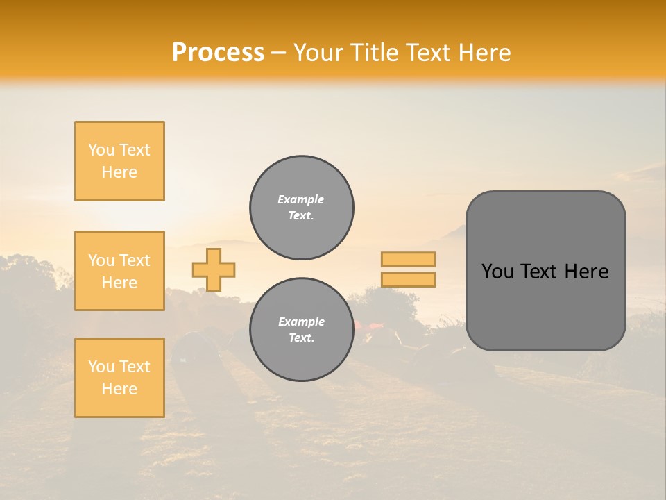 Sunshine Color Sunset PowerPoint Template