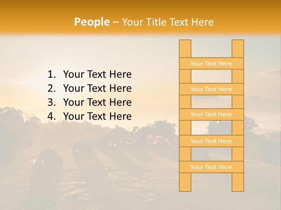 Sunshine Color Sunset PowerPoint Template