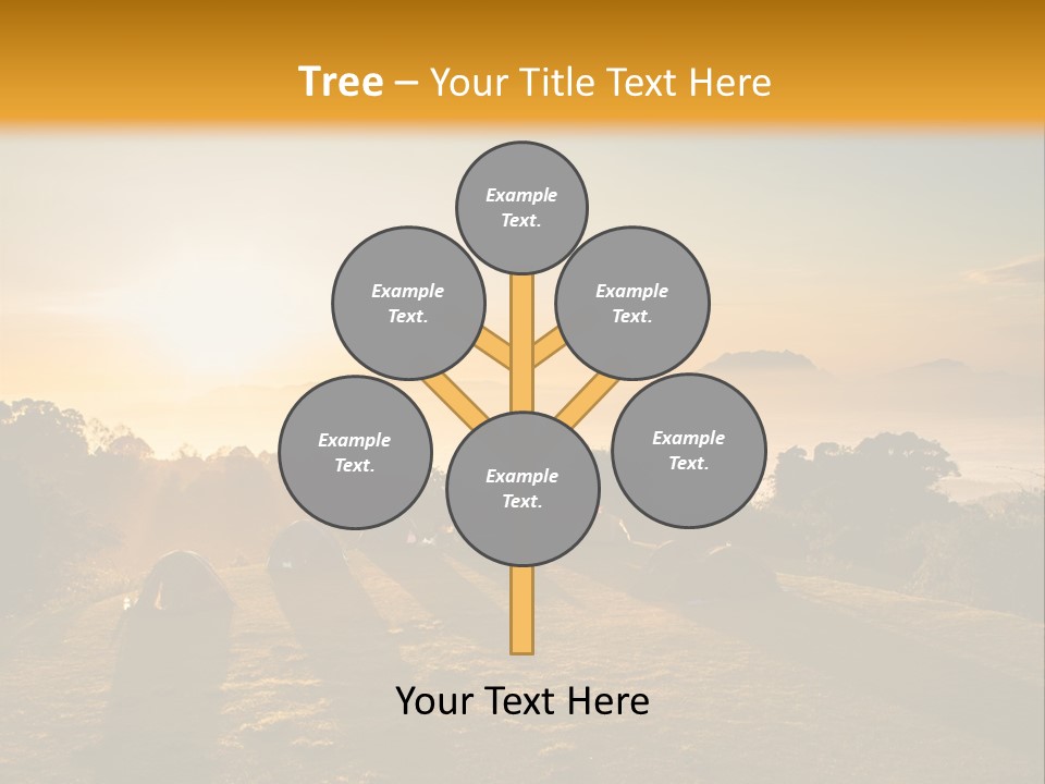 Sunshine Color Sunset PowerPoint Template