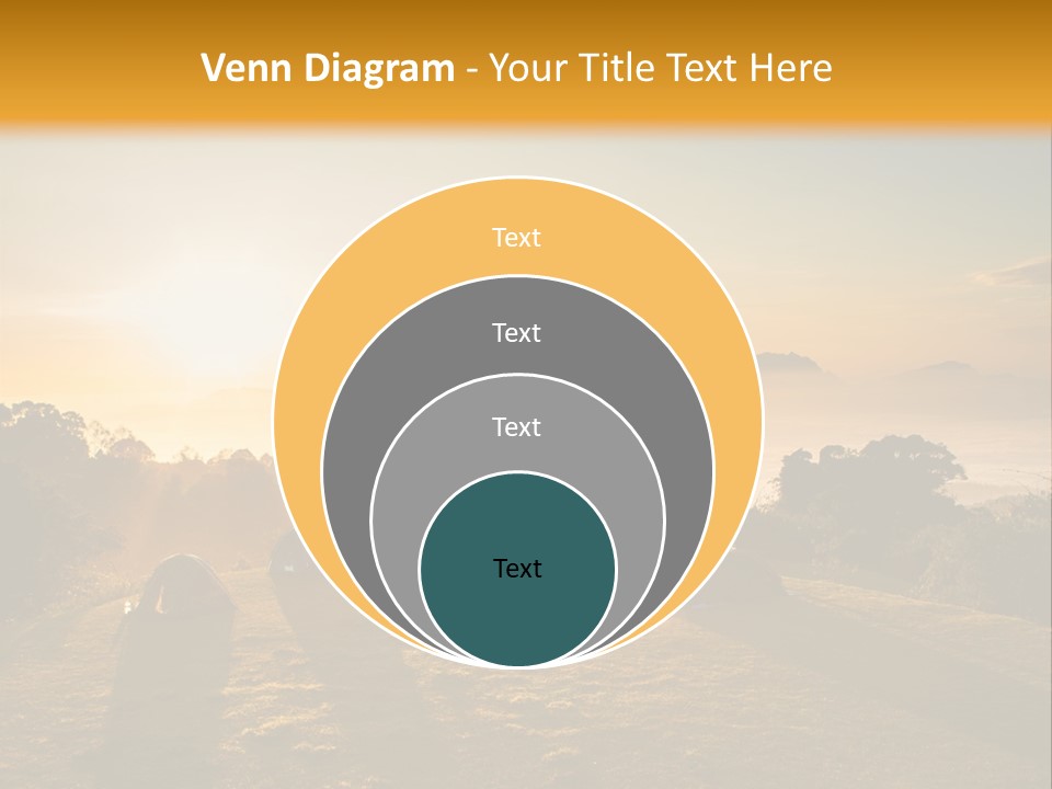 Sunshine Color Sunset PowerPoint Template