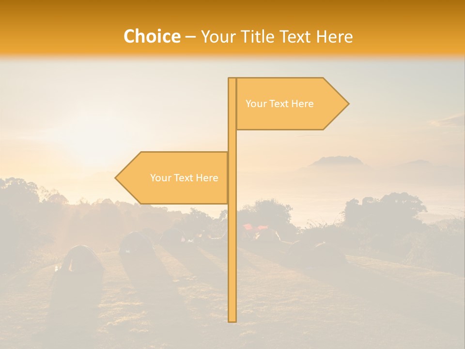 Sunshine Color Sunset PowerPoint Template