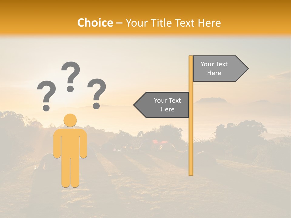 Sunshine Color Sunset PowerPoint Template
