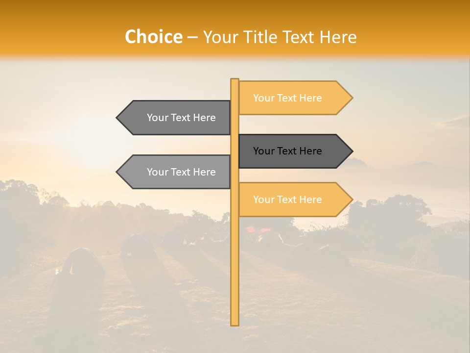Sunshine Color Sunset PowerPoint Template