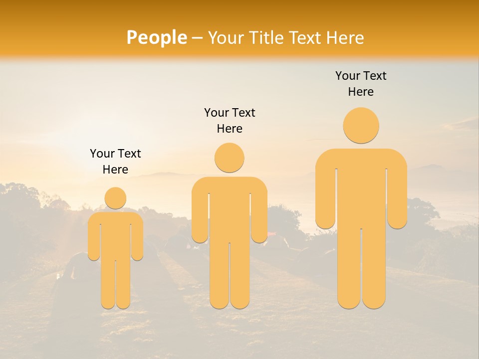 Sunshine Color Sunset PowerPoint Template