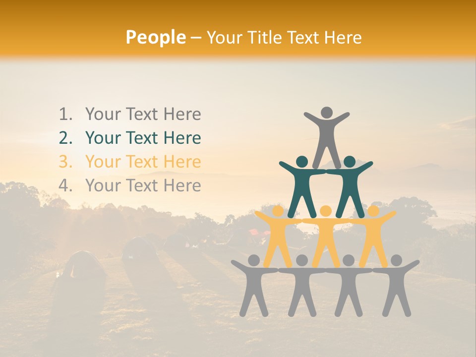 Sunshine Color Sunset PowerPoint Template
