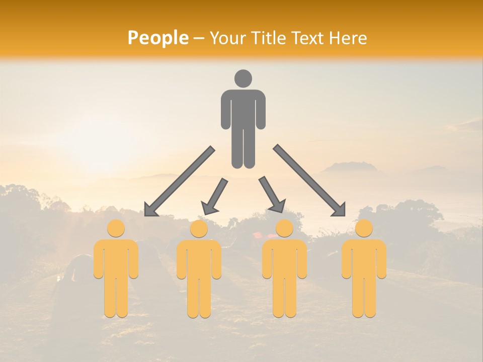 Sunshine Color Sunset PowerPoint Template