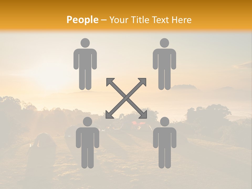 Sunshine Color Sunset PowerPoint Template