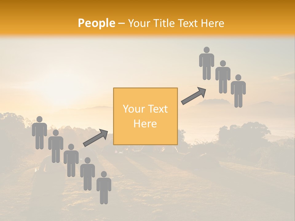 Sunshine Color Sunset PowerPoint Template