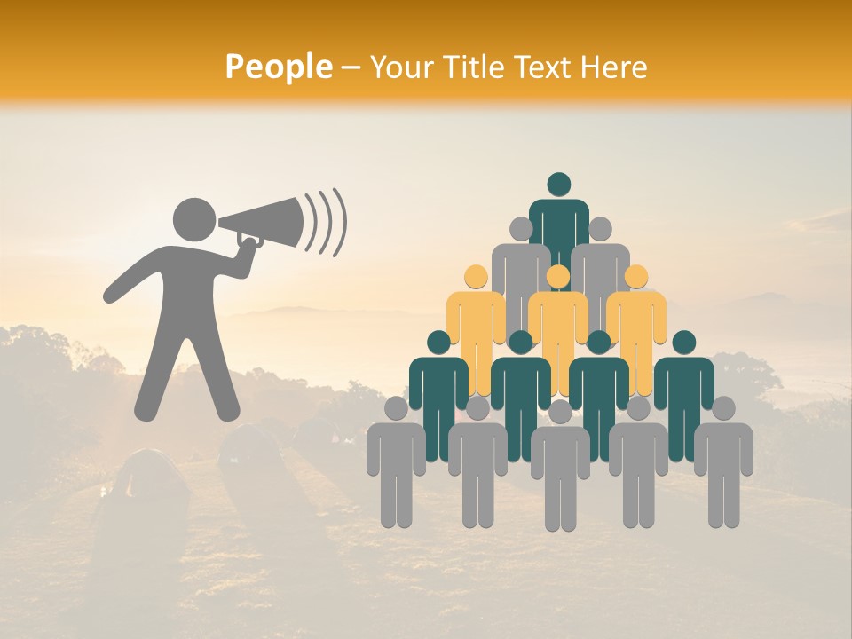 Sunshine Color Sunset PowerPoint Template