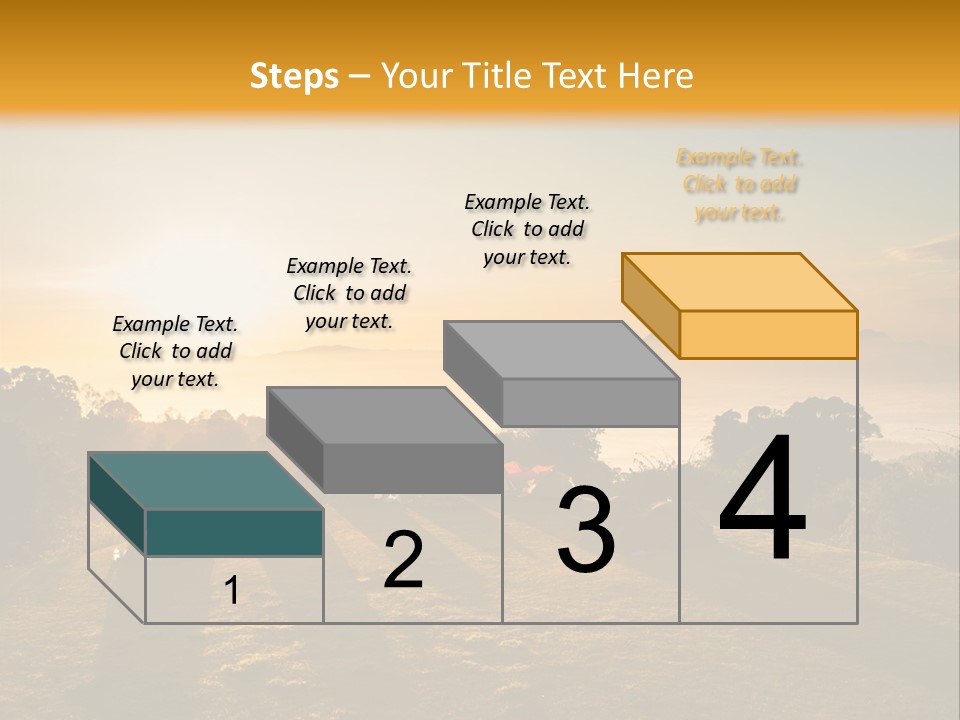 Sunshine Color Sunset PowerPoint Template