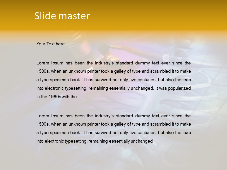 A Medical Powerpoint Presentation With A Highlighted Image PowerPoint Template