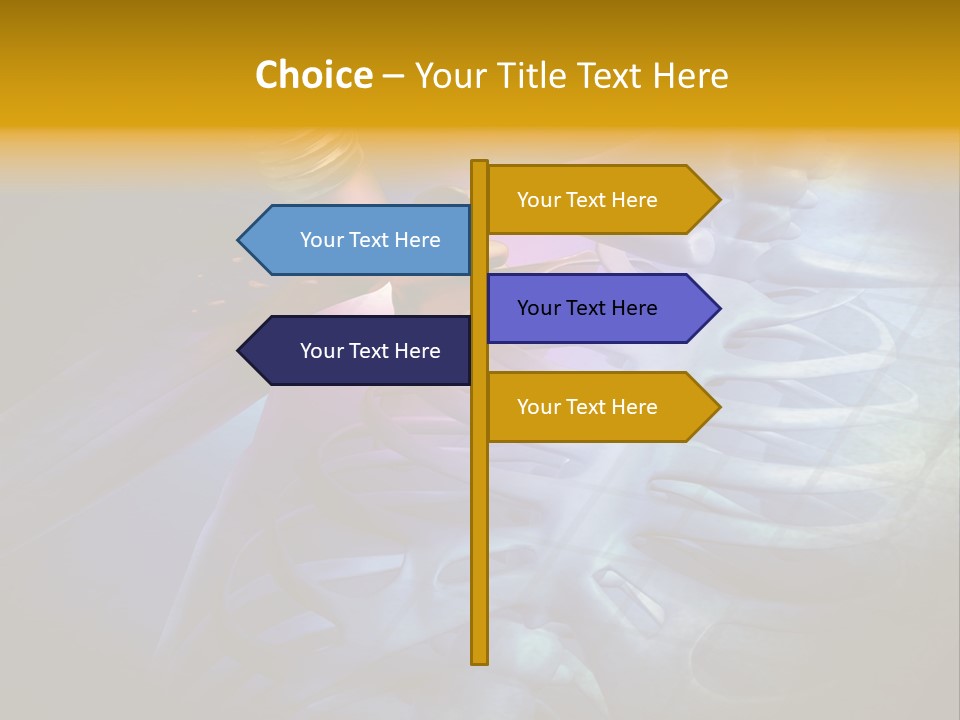 A Medical Powerpoint Presentation With A Highlighted Image PowerPoint Template