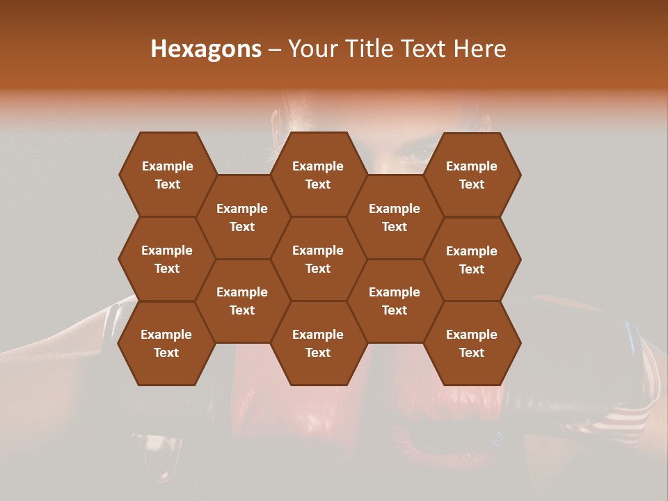 Fighter Competitive Gloves PowerPoint Template