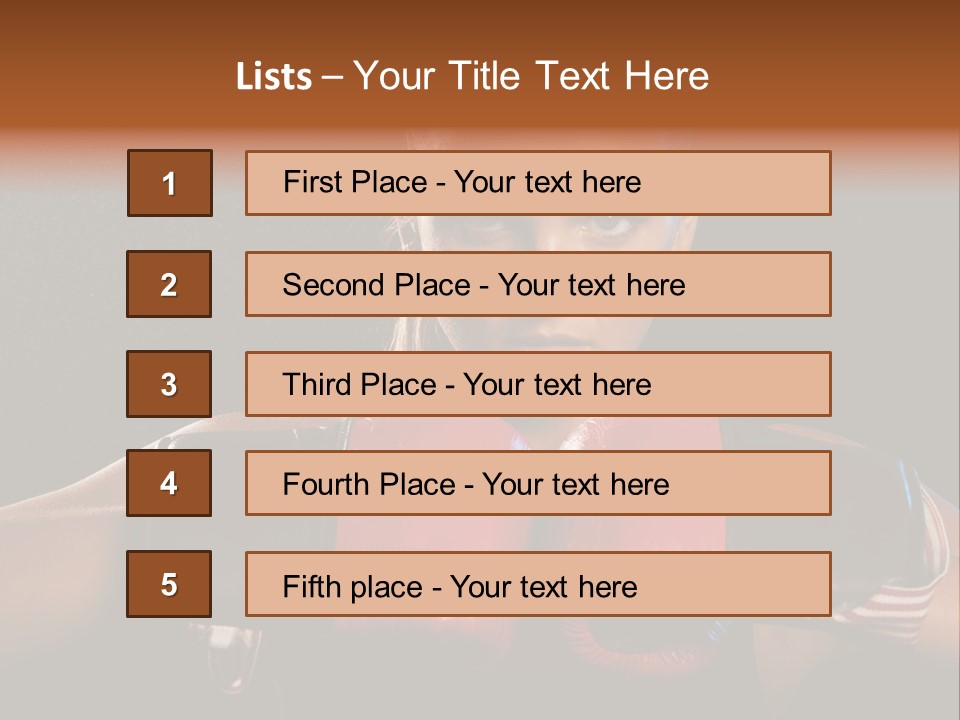 Fighter Competitive Gloves PowerPoint Template